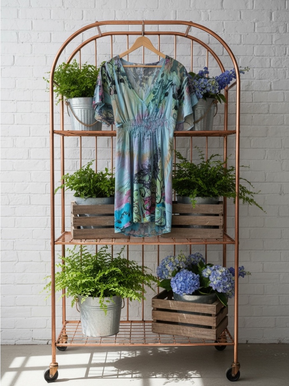 Daniel Benjamin sheer whimsical dress